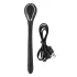 Penis Plug Dilator - dilatador peniano vibratório recarregável 1cm - preto