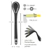 Penis Plug Dilator - dilatador peniano vibratório recarregável 1cm - preto