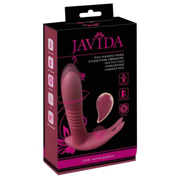 Javida RC - vibrador de clitóris 3 funções rádio (vermelho)