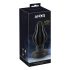 ANOS - plug anal com textura - silicone macio - 7cm - preto