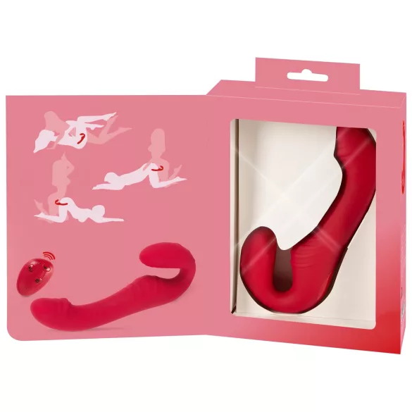 You2Toys - vibrador strapless com controle remoto - vermelho