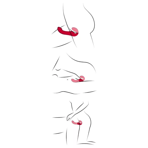 You2Toys - vibrador strapless com controle remoto - vermelho