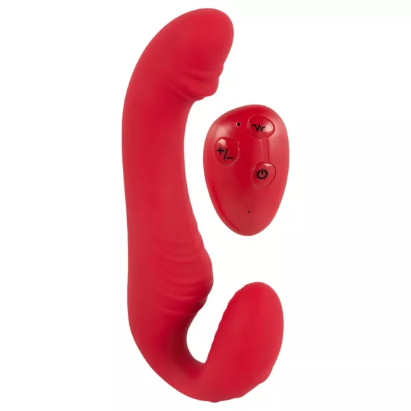 You2Toys - vibrador strapless com controle remoto - vermelho