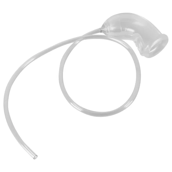 You2Toys Piss Play Sleeve - extensor peniano com tubo de saída (transparente)