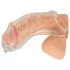 You2Toys Piss Play Sleeve - extensor peniano com tubo de saída (transparente)