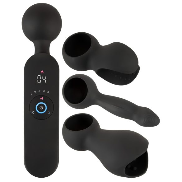 Couples Choice - vibrador massajador recarregável com aquecimento - preto