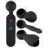 Couples Choice - vibrador massajador recarregável com aquecimento - preto