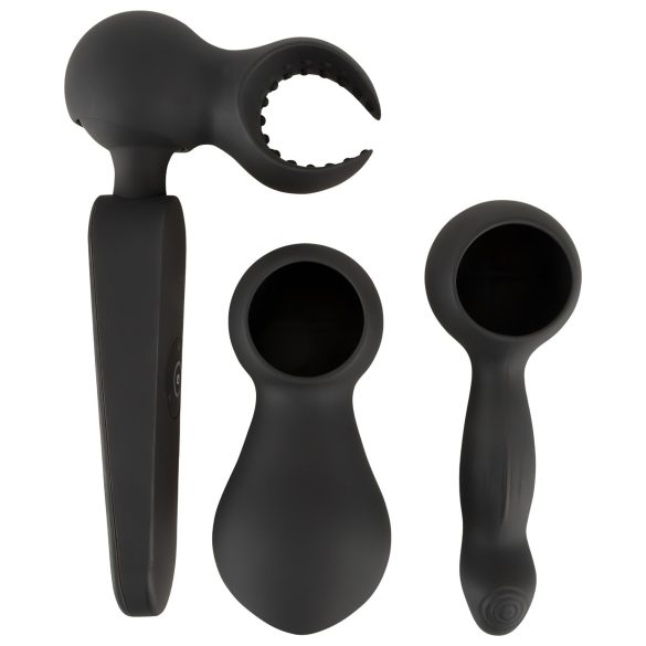 Couples Choice - vibrador massajador recarregável com aquecimento - preto