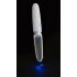 Liaison Straight - vibrador LED recarregável (transparente-branco)