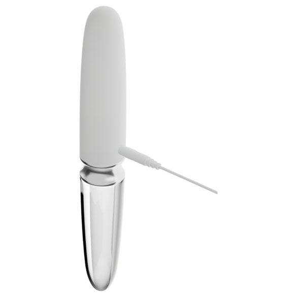 Liaison Straight - vibrador LED recarregável (transparente-branco)