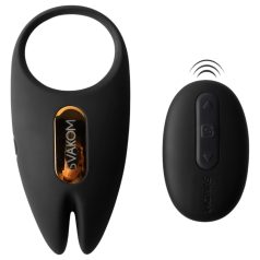  Svakom Winni 2 - anel peniano vibratório com controle remoto - silicone preto