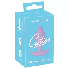 Cuties Mini Butt Plug - plug anal de silicone (roxo, 2,8 cm)