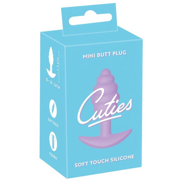 Cuties - plug anal mini - silicone - roxo 2,8cm