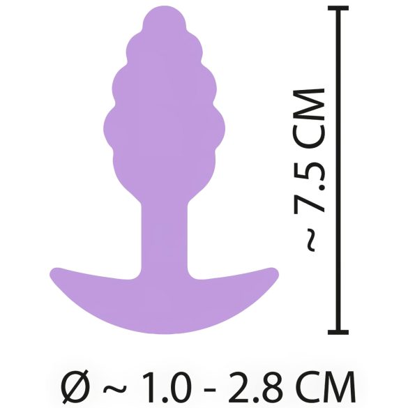 Cuties - plug anal mini - silicone - roxo 2,8cm