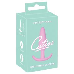 Cuties - plug anal pequeno - silicone - rosa 2,1cm