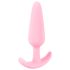 Cuties - plug anal pequeno - silicone - rosa 2,1cm