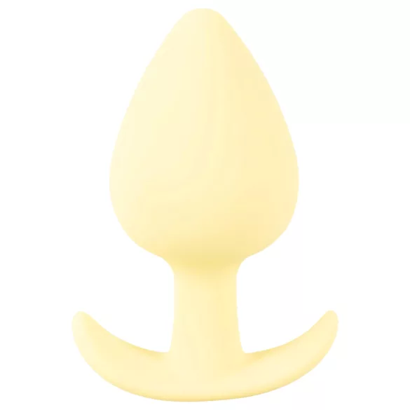 Cuties - plug anal pequeno - silicone - amarelo 3,1cm