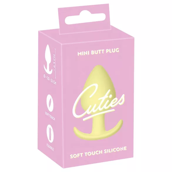 Plug Anal Pequeno Cuties - plug anal de silicone (amarelo, 3,1 cm)