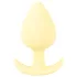 Cuties - plug anal pequeno - silicone - amarelo 3,1cm