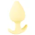 Cuties - plug anal pequeno - silicone - amarelo 3,1cm