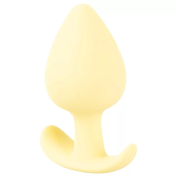 Cuties - plug anal pequeno - silicone - amarelo 3,1cm