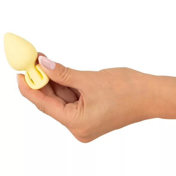 Plug Anal Pequeno Cuties - plug anal de silicone (amarelo, 3,1 cm)