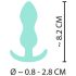 Cuties - plug anal pequeno - silicone - verde menta 2,3cm