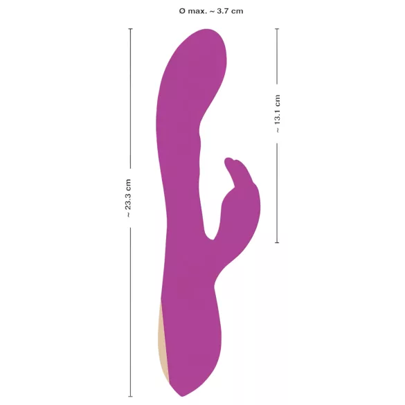 Javida Thumping Rabbit - vibrador rabbit 3 motores clitóris - silicone lilás