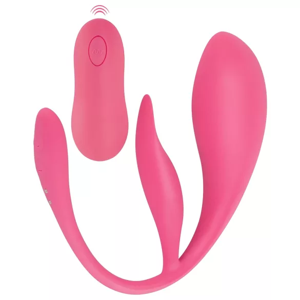 SMILE - ovo vibratório com bateria recarregável e controlo por rádio (rosa)