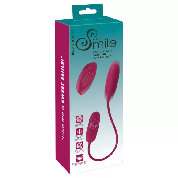Smile Love Egg Duo - vibrador bullet duplo para anal e vaginal