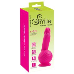   SMILE Powerful - vibrador com ventosa e 2 motores recarregável - rosa