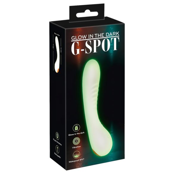 You2Toys - vibrador ponto G fosforescente - branco