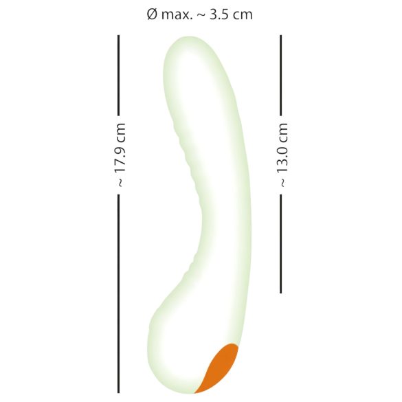 You2Toys - vibrador ponto G fosforescente - branco