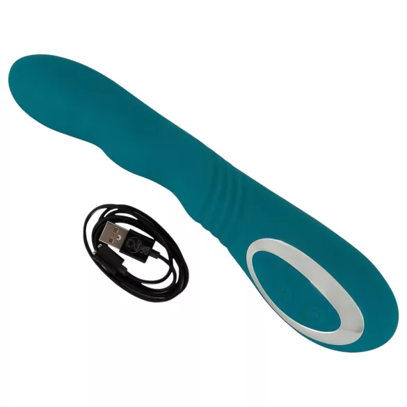 SMILE - vibrador ponto G recarregável à prova d’água rotativo - verde