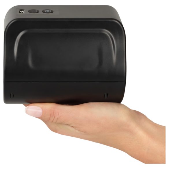 Rebel - masturbador masculino rotativo à prova d’água - preto