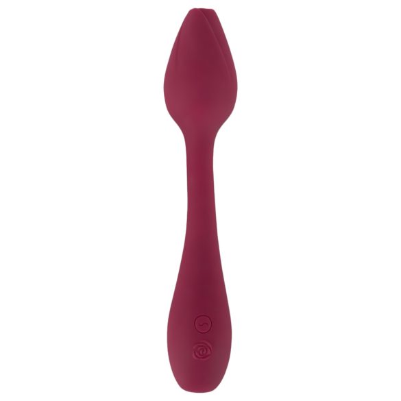 You2Toys - vibrador ponto G flexível - silicone vermelho