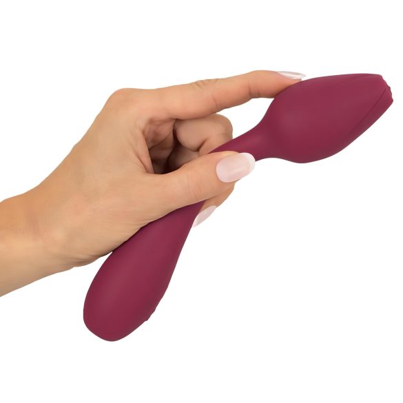 You2Toys - vibrador ponto G flexível - silicone vermelho