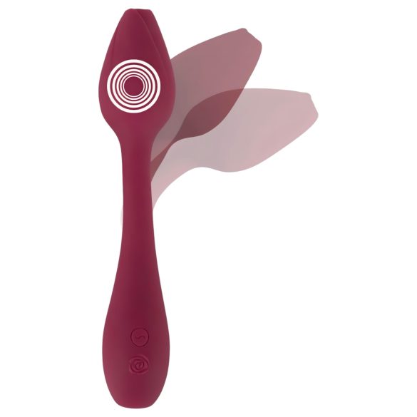 You2Toys - vibrador ponto G flexível - silicone vermelho