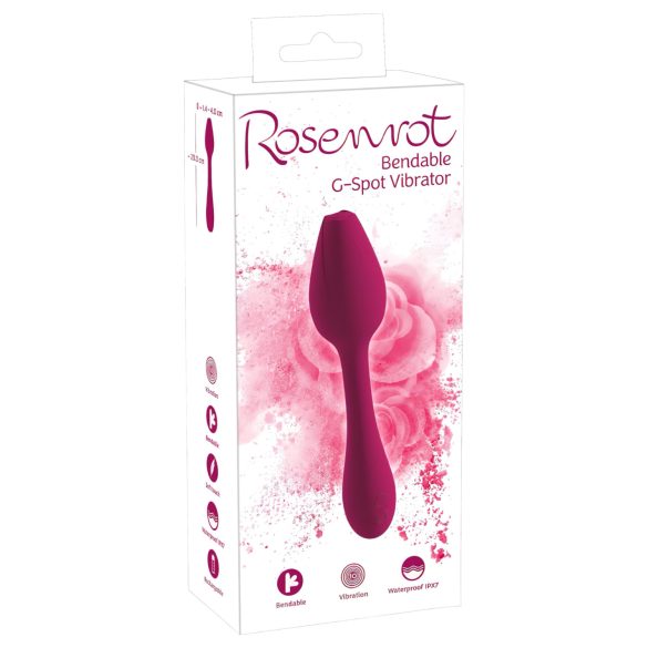 You2Toys - vibrador ponto G flexível - silicone vermelho