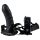 You2Toys - Cinto com vibrador strap-on - vibrador realístico - preto