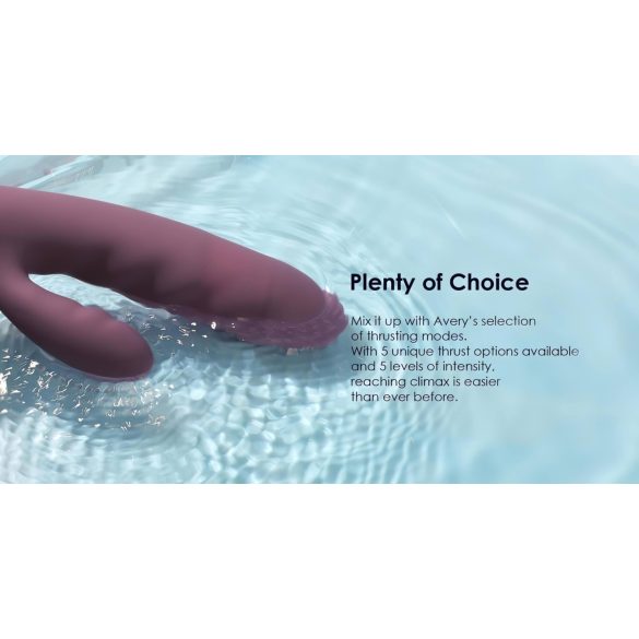 Svakom Avery - vibrador com braço para clitóris recarregável - roxo