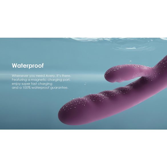 Svakom Avery - vibrador com braço para clitóris recarregável - roxo