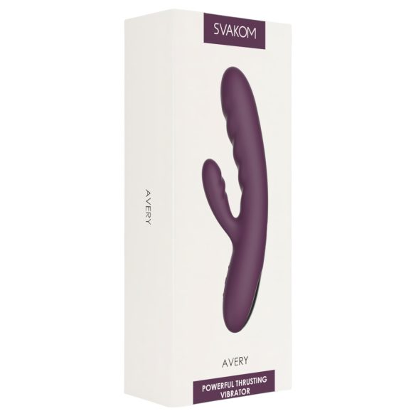 Svakom Avery - vibrador com braço para clitóris recarregável - roxo
