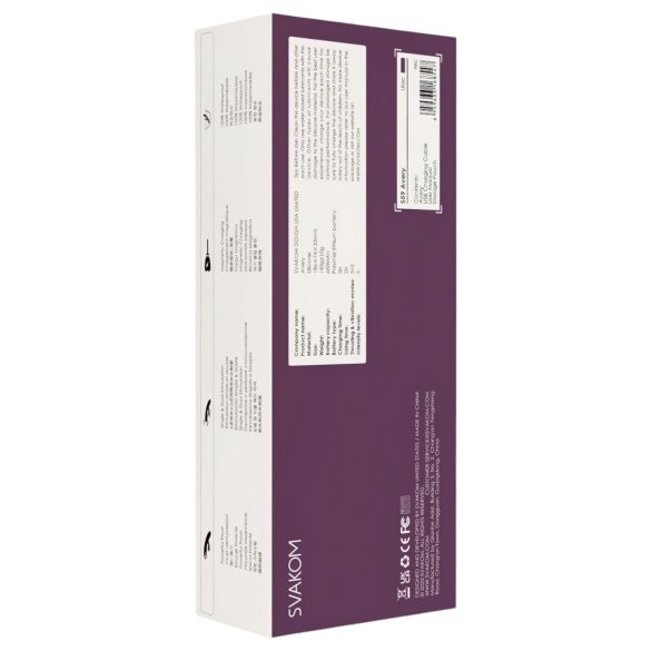 Svakom Avery - vibrador com braço para clitóris recarregável - roxo