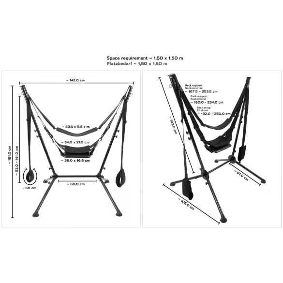 You2Toys - balanço erótico com suporte - preto