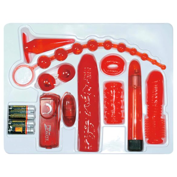 You2Toys - kit vibrador 9 peças - rosas vermelhas