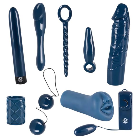 You2Toys - Midnight Blue - kit vibrador (9 peças)