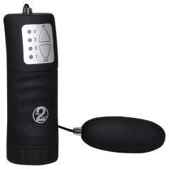   You2Toys - ovo vibratório - controle remoto - silicone preto