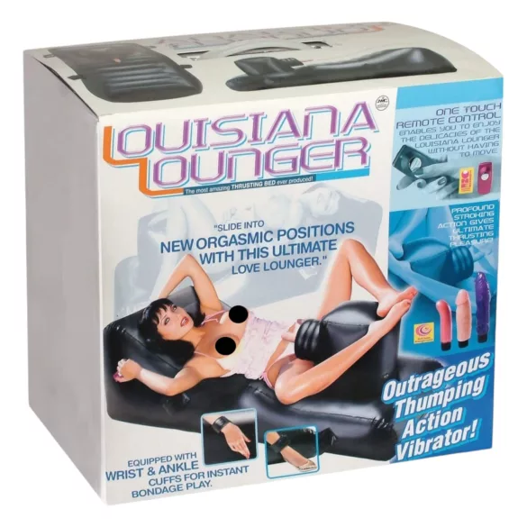 Louisiana Lounger - máquina sexual com vibrador integrado - preto