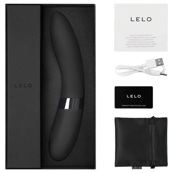 LELO Elise 2 - vibrador luxo - multivelocidade - silicone preto